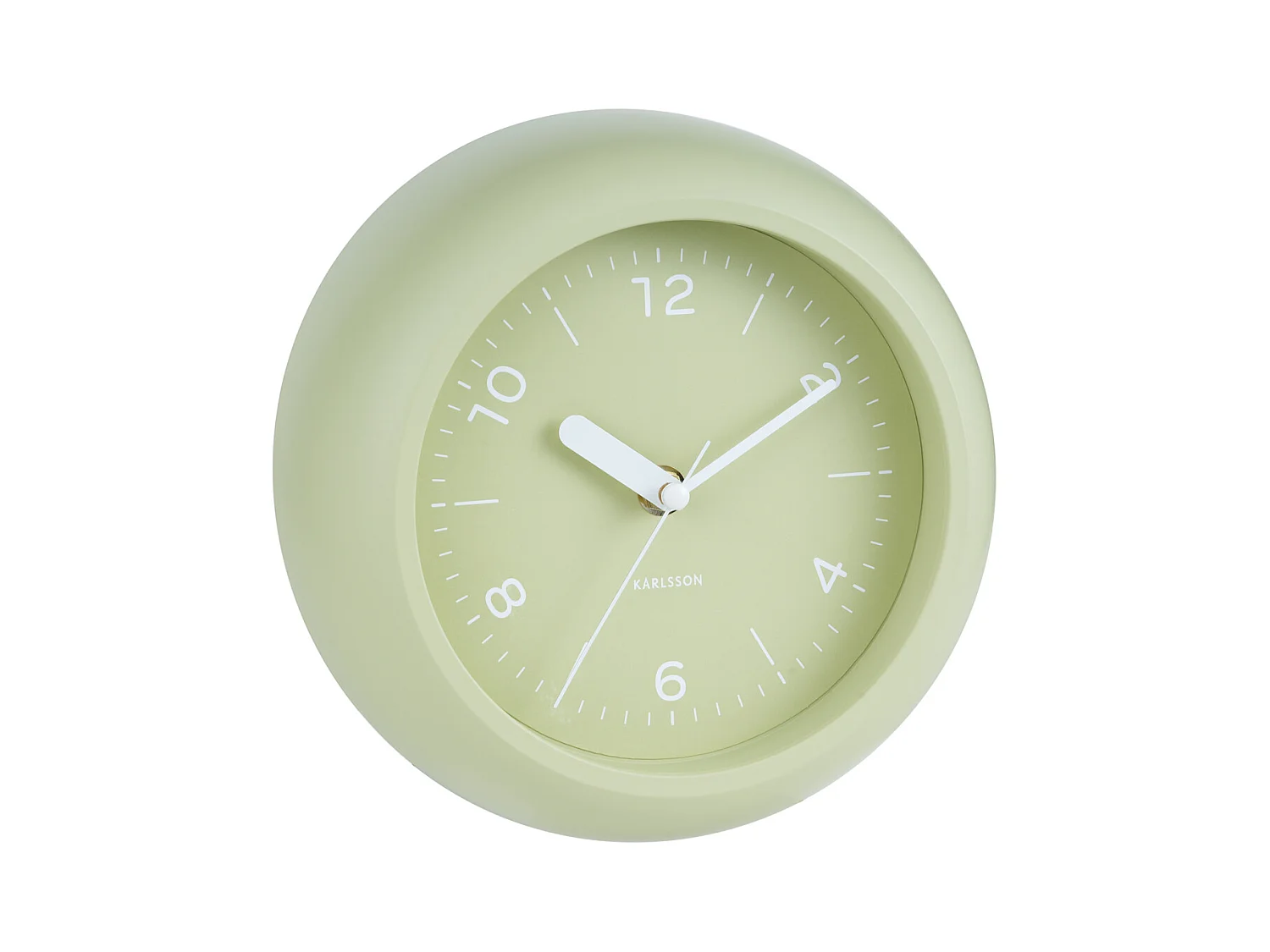 Horloge murale Slope - Vert thé - Ø20cm