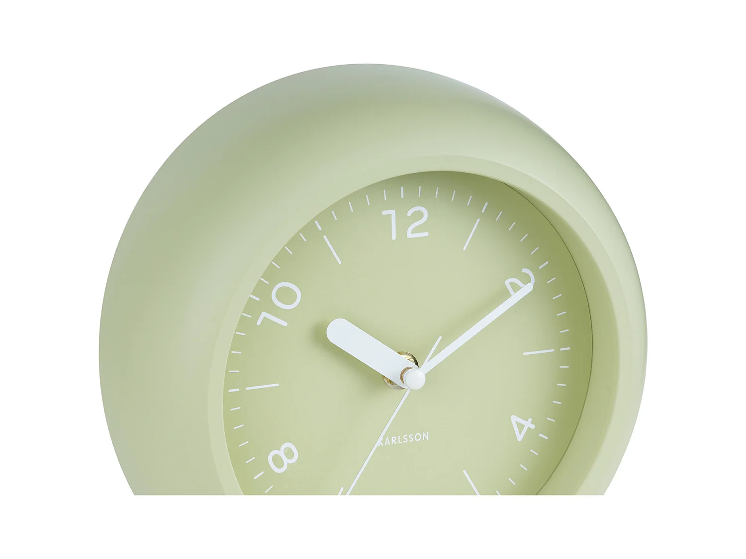 Horloge murale Slope - Vert thé - Ø20cm