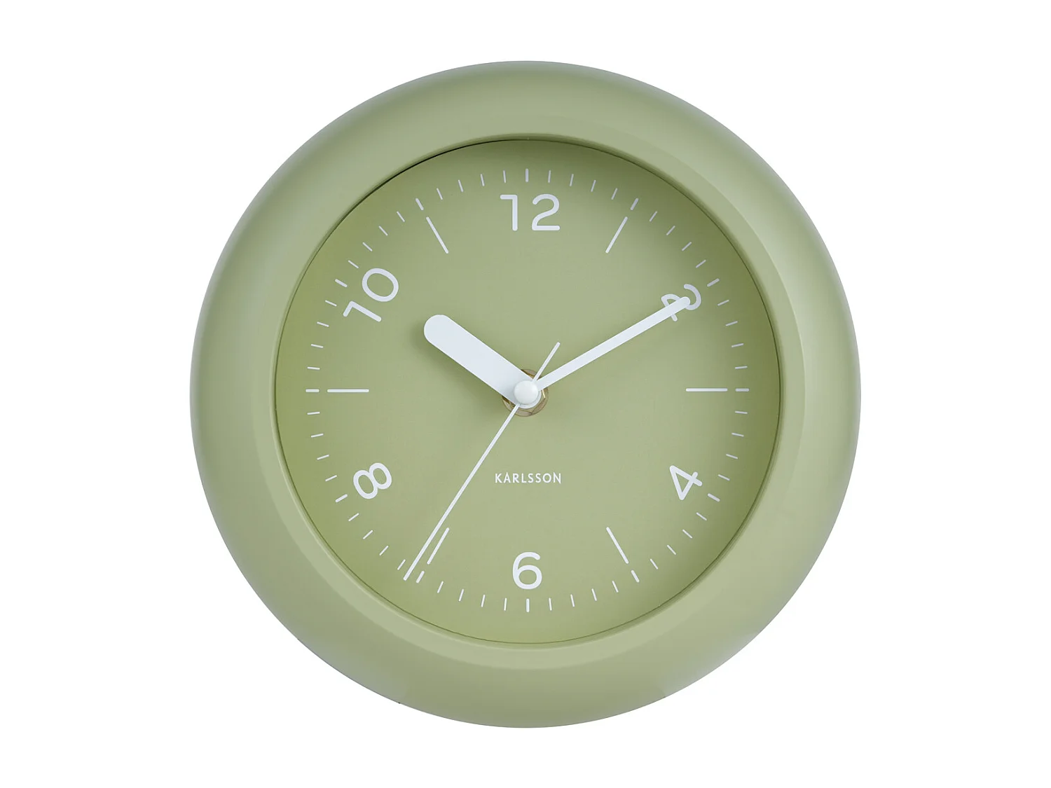 Reloj de pared Slope - Verde té - Ø20cm