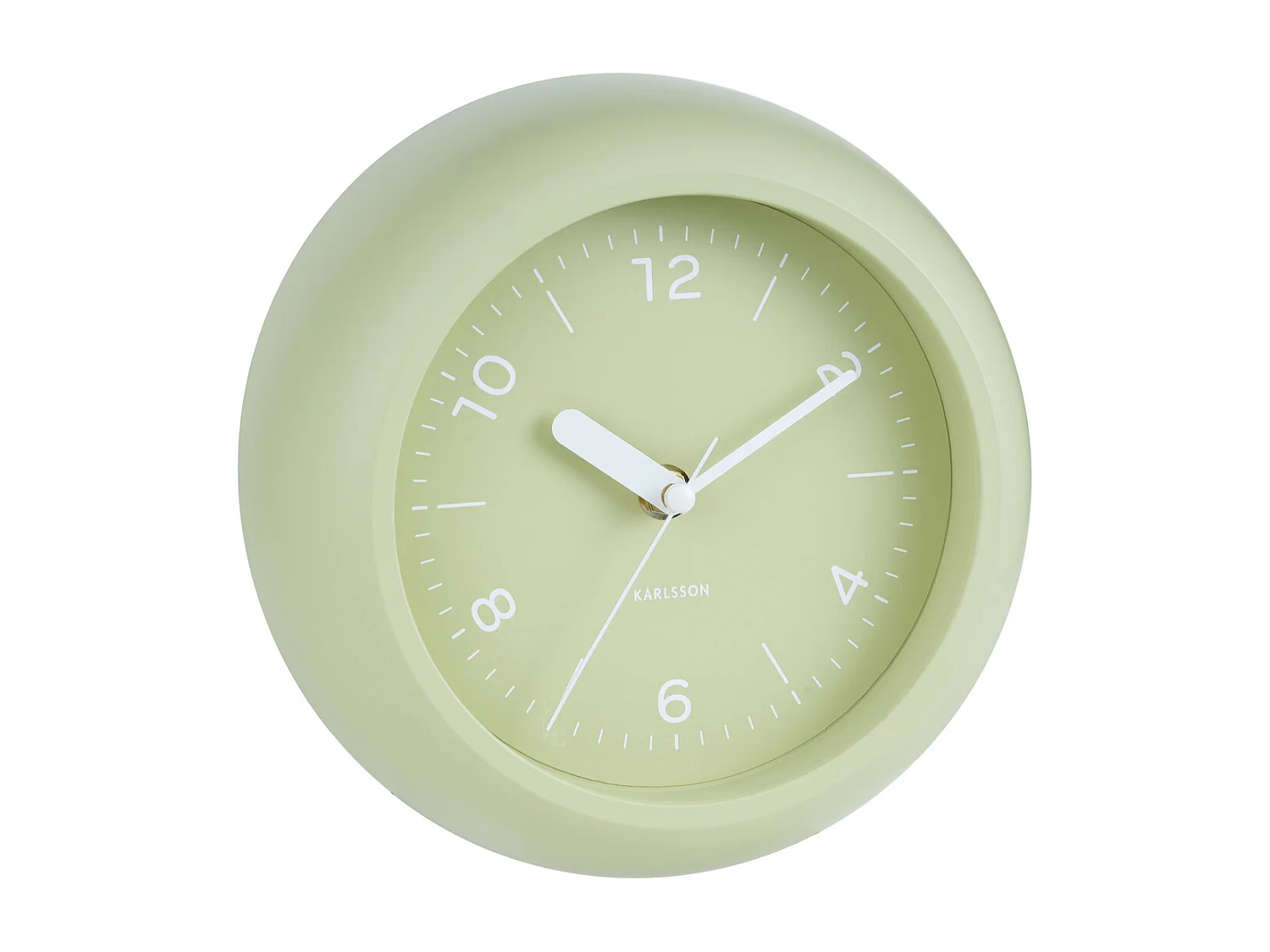 Reloj de pared Slope - Verde té - Ø20cm