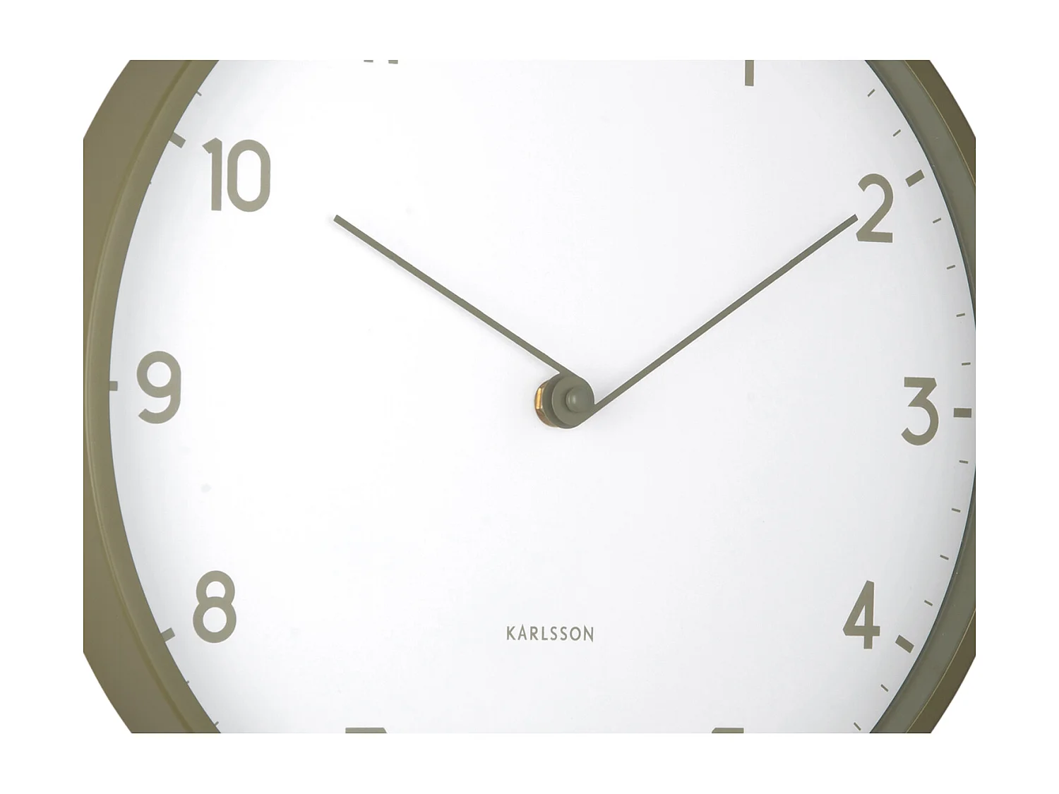 Horloge murale Sencillez - Vert armée - Ø30cm