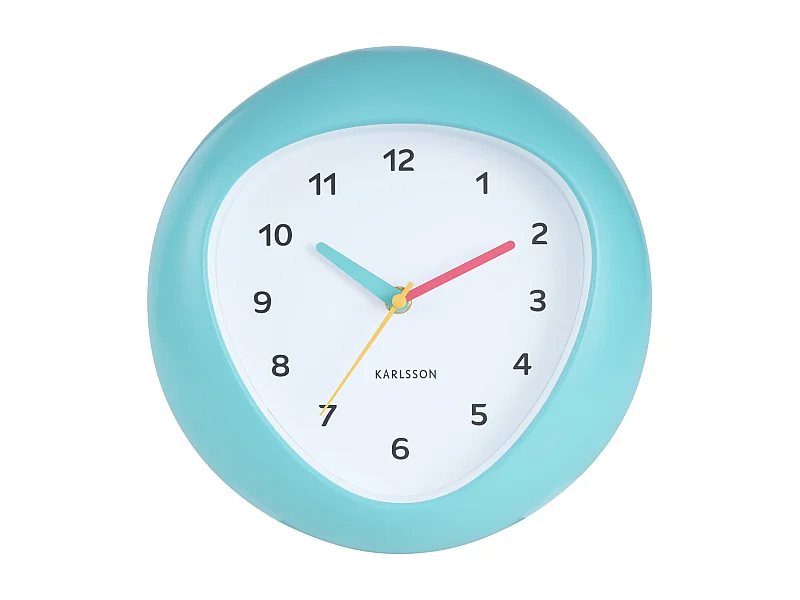 Horloge murale Funky Vibes - Bleu turquoise - Ø25,5cm