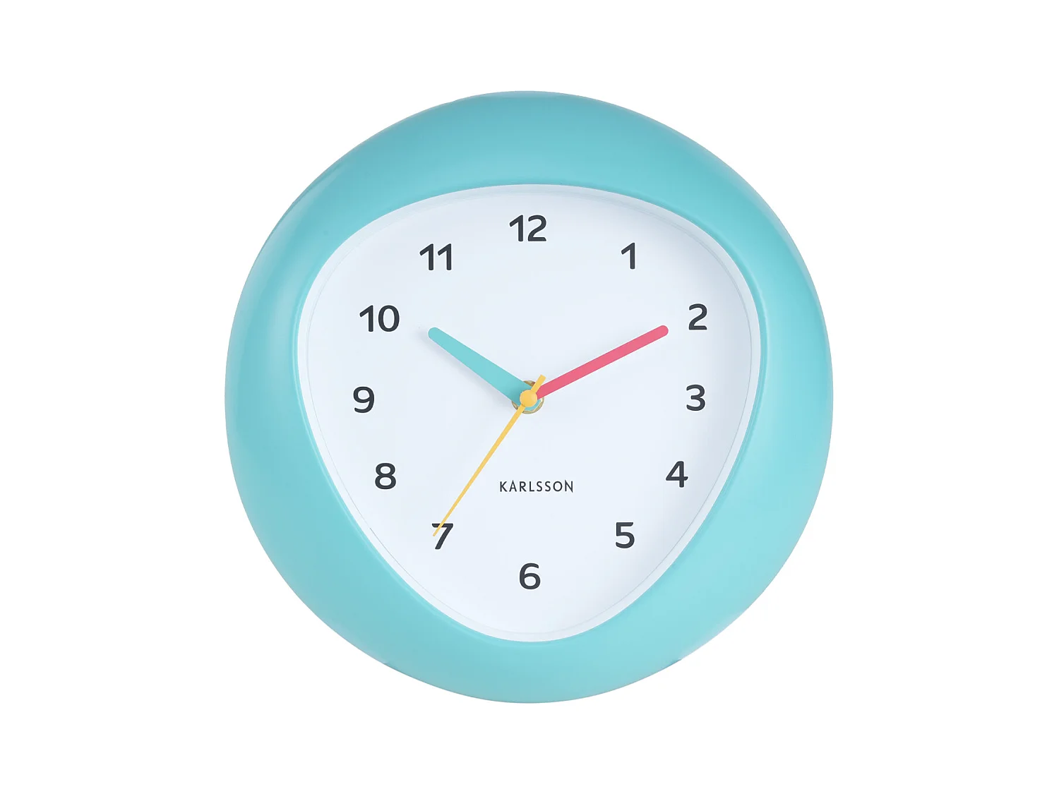Horloge murale Funky Vibes - Bleu turquoise - Ø25,5cm