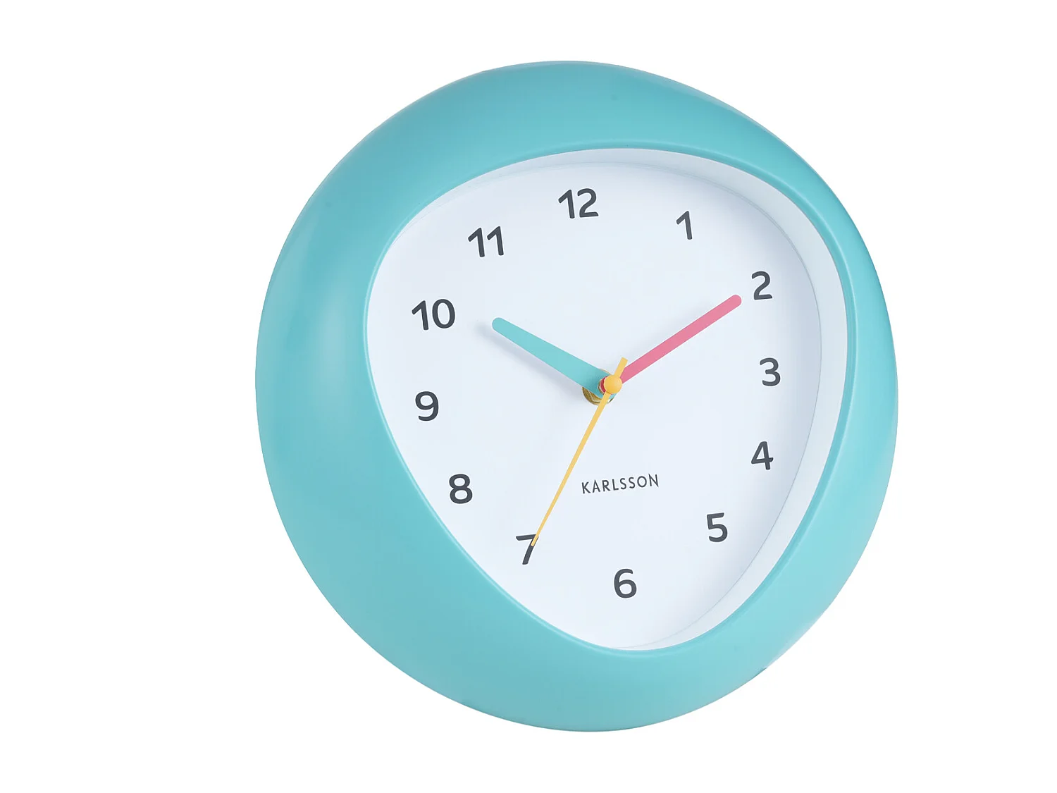 Horloge murale Funky Vibes - Bleu turquoise - Ø25,5cm