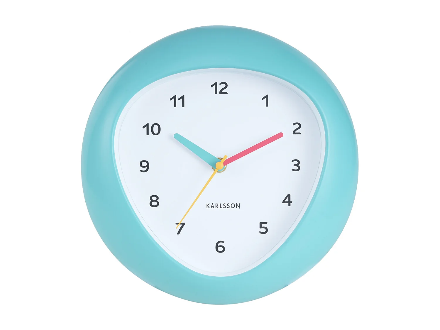 Horloge murale Funky Vibes - Bleu turquoise - Ø25,5cm