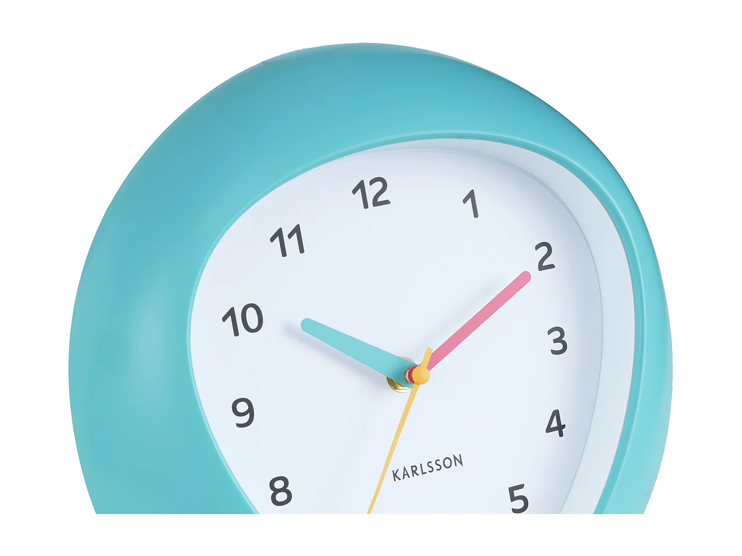 Horloge murale Funky Vibes - Bleu turquoise - Ø25,5cm