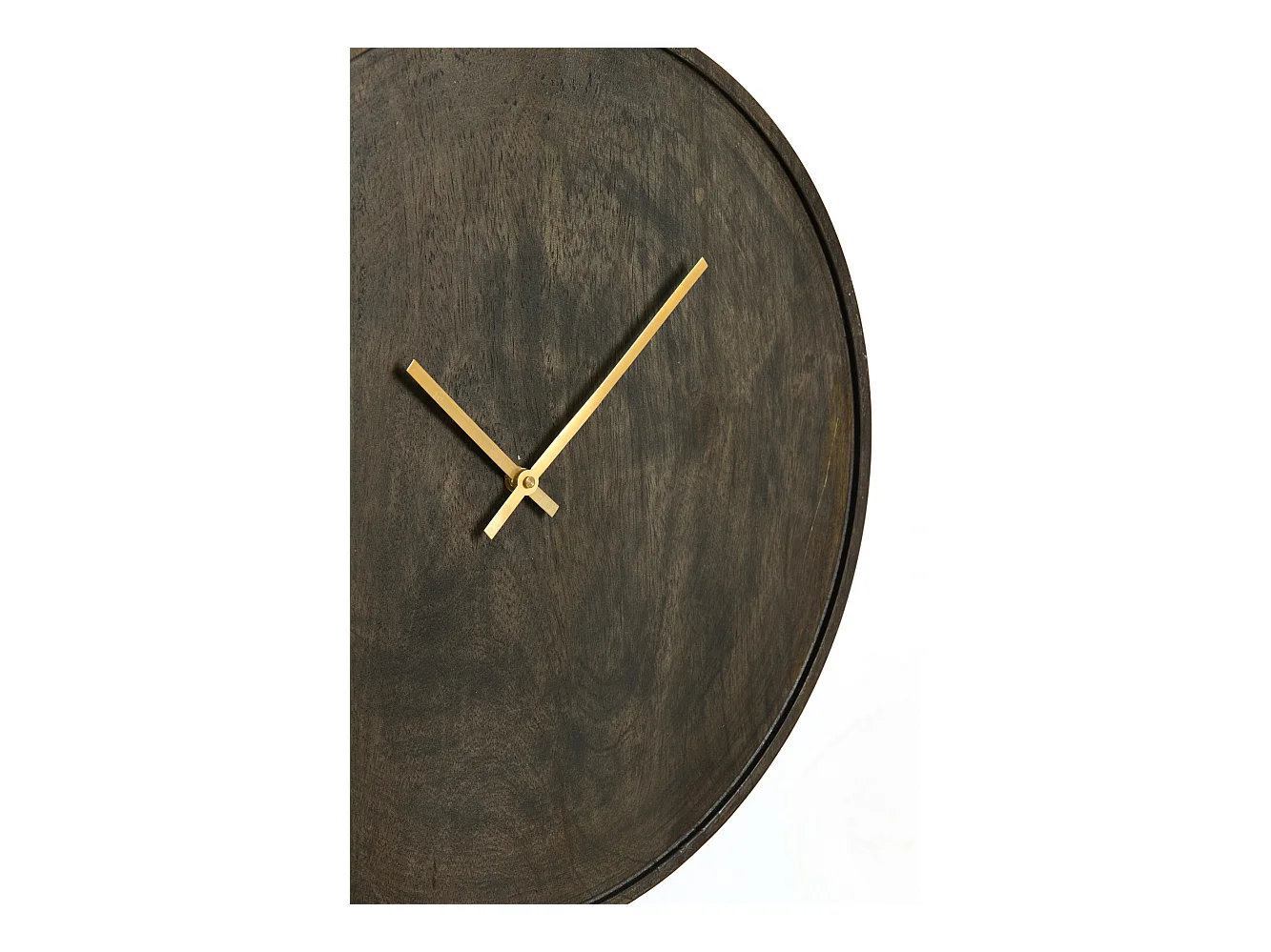 Klok VETI - 41x6x41cm - Bruin