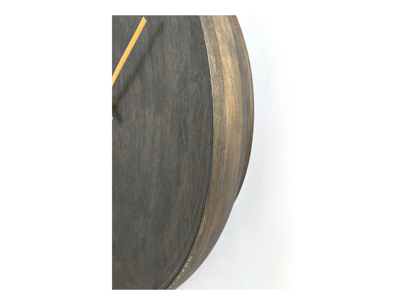 Klok VETI - 41x6x41cm - Bruin