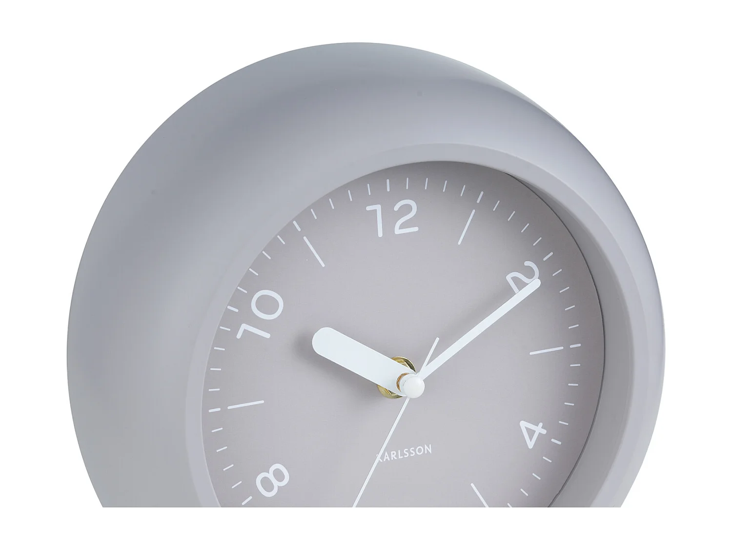 Horloge murale Slope - Gris chaud - Ø20cm