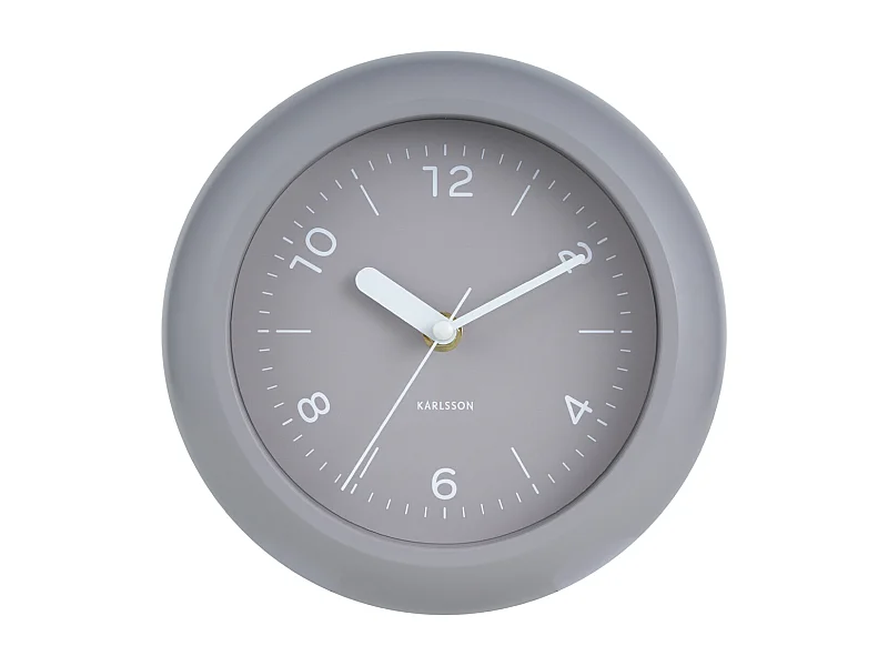 Horloge murale Slope - Gris chaud - Ø20cm