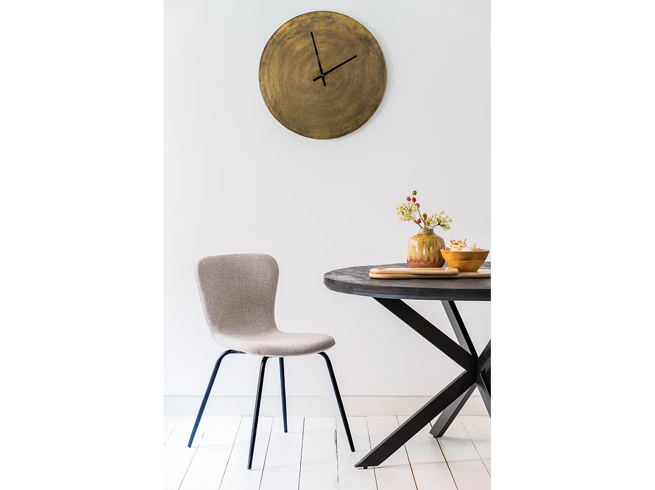 Horloge LICOLA - 59x2x59cm - Bronze