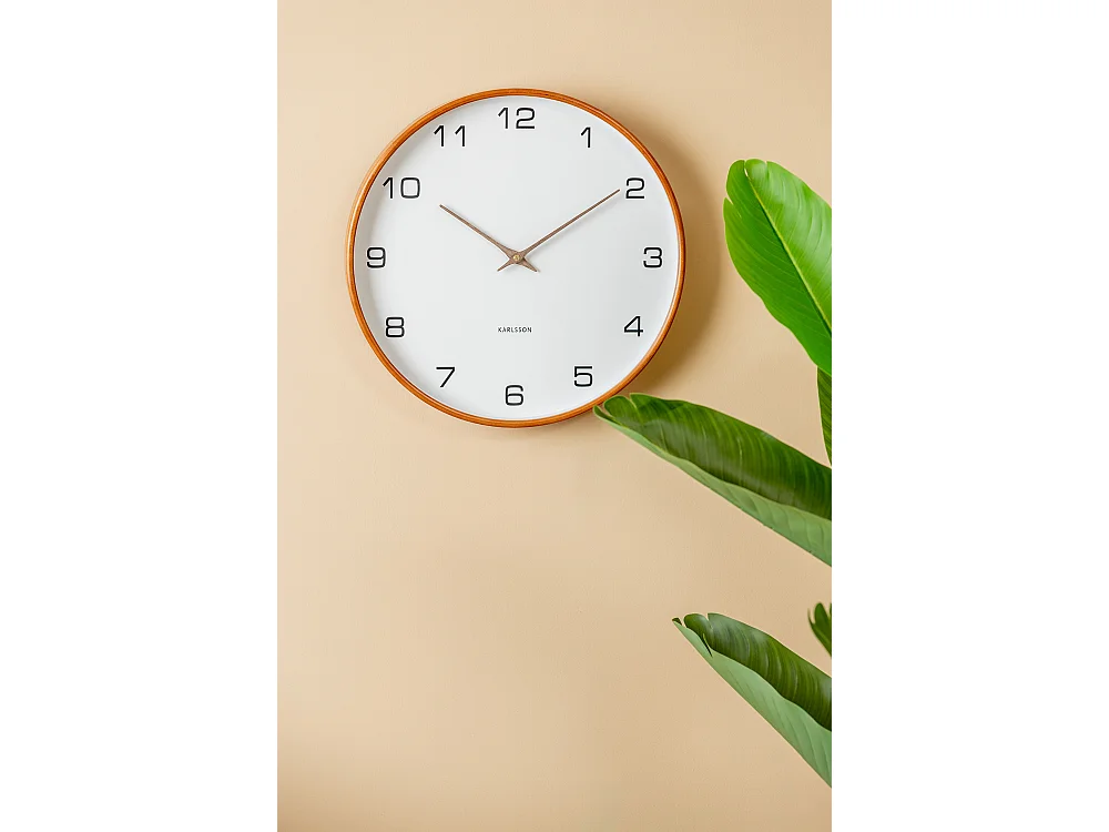 Horloge murale Acento - Blanc - Ø40cm