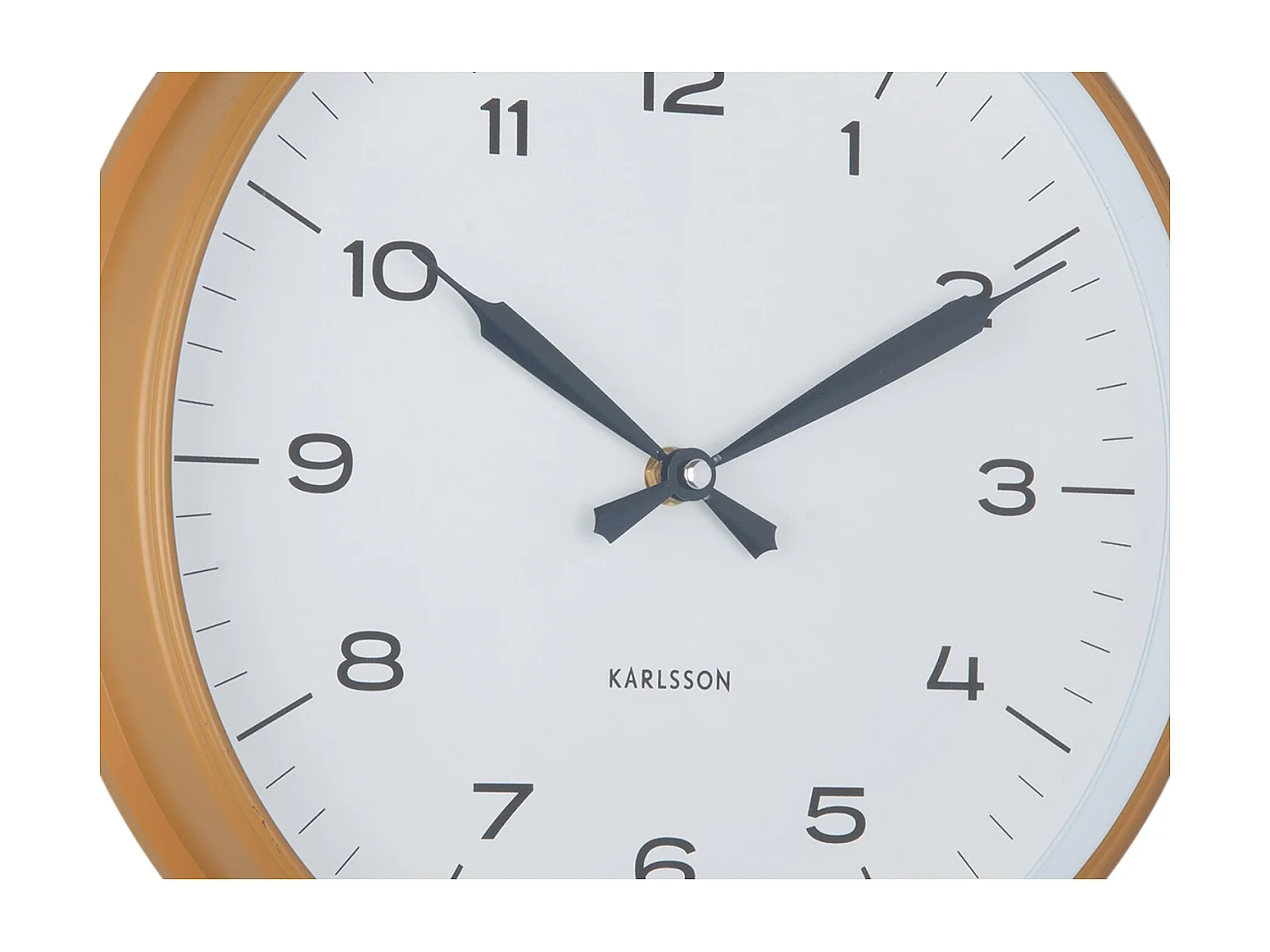 Wanduhr Modern Factory - Ockergelb & Dunkelblau - Ø30cm