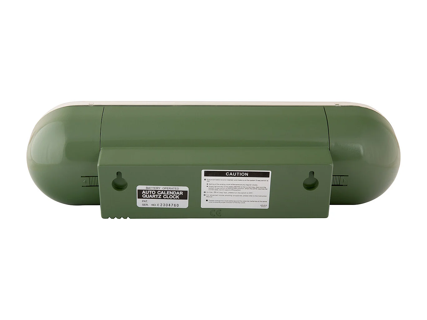 Horloge murale Tube Flip - Vert jungle