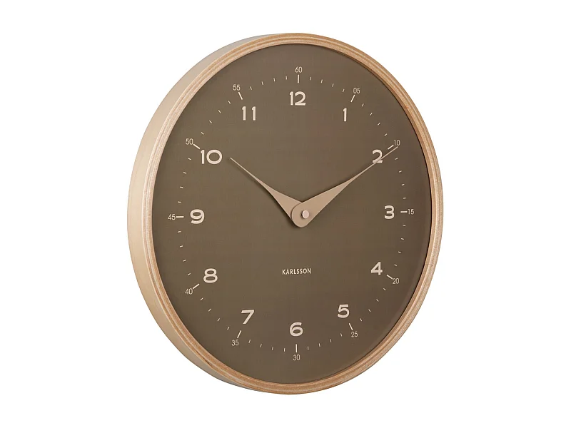 Wanduhr Osado Dome - Moosgrün - Ø30cm