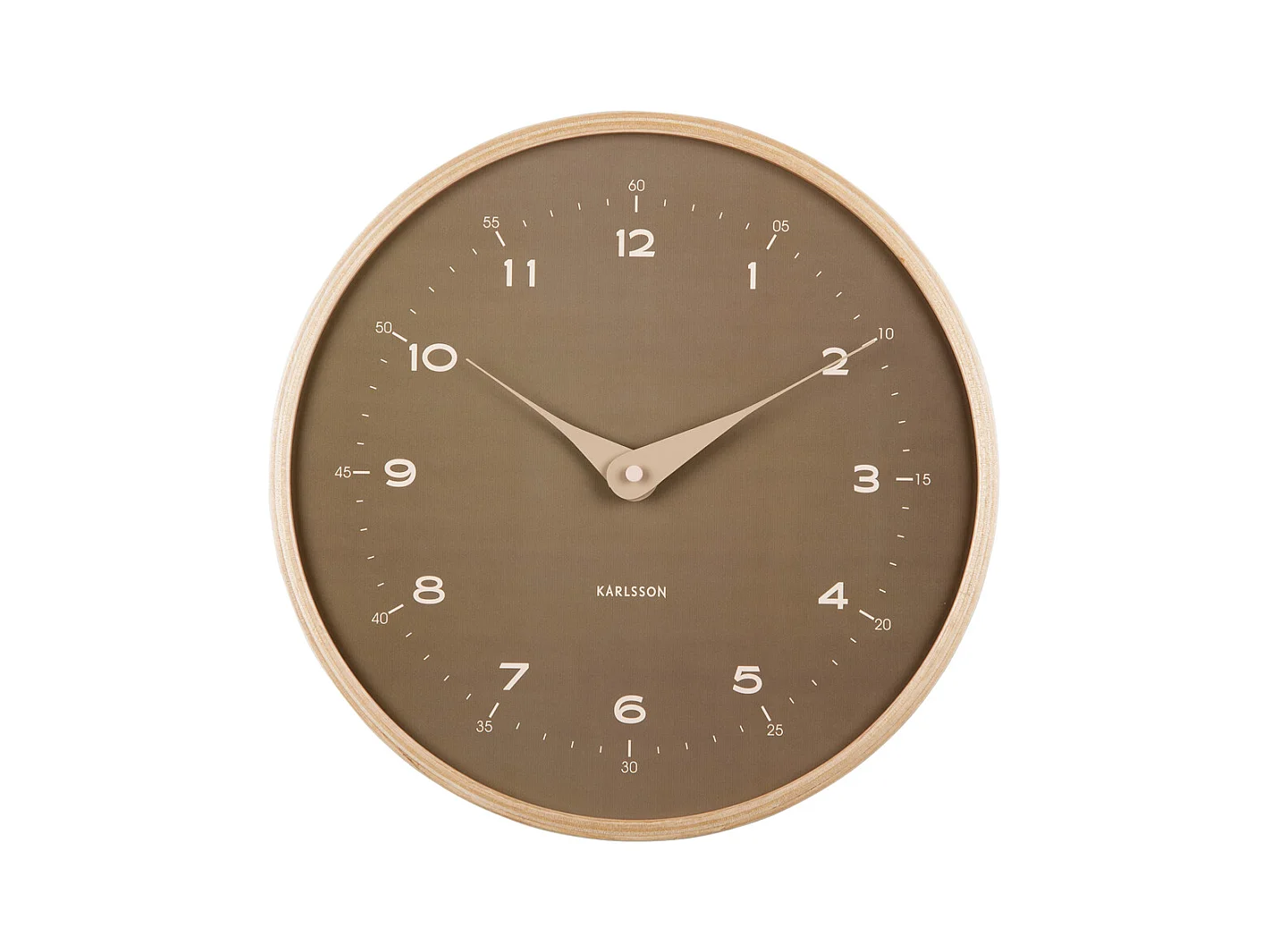 Zegar ścienny Osado Dome - Zielony mech - Ø30cm