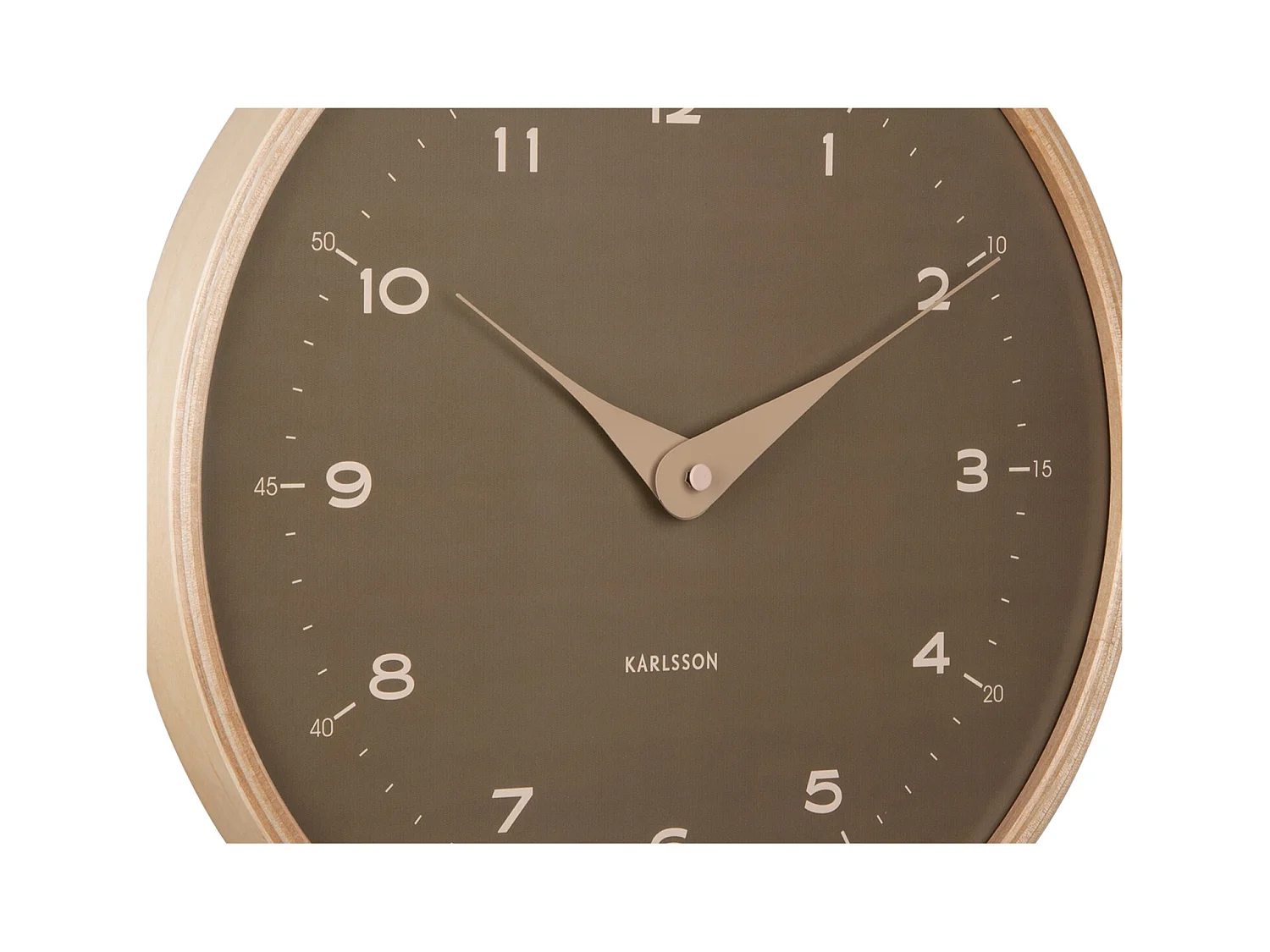 Zegar ścienny Osado Dome - Zielony mech - Ø30cm