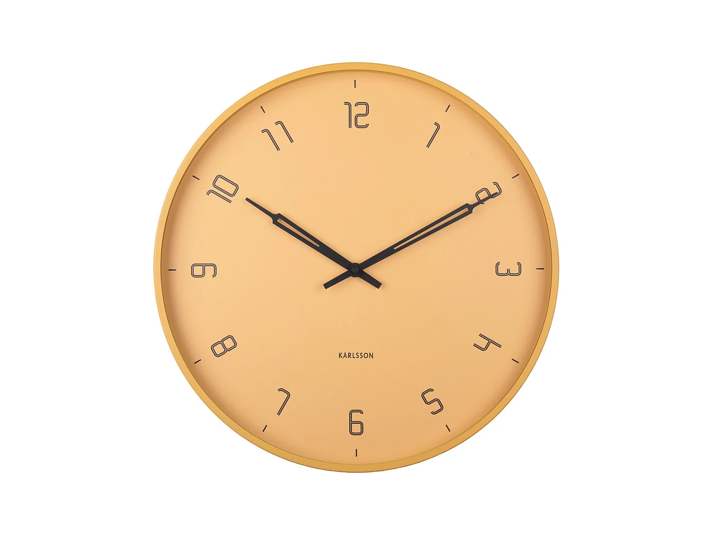 Horloge murale Stark - Marron miel - Ø40cm