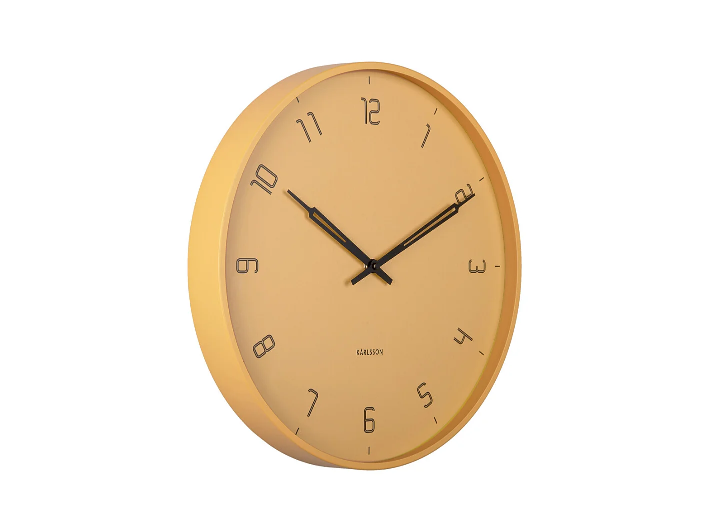 Horloge murale Stark - Marron miel - Ø40cm