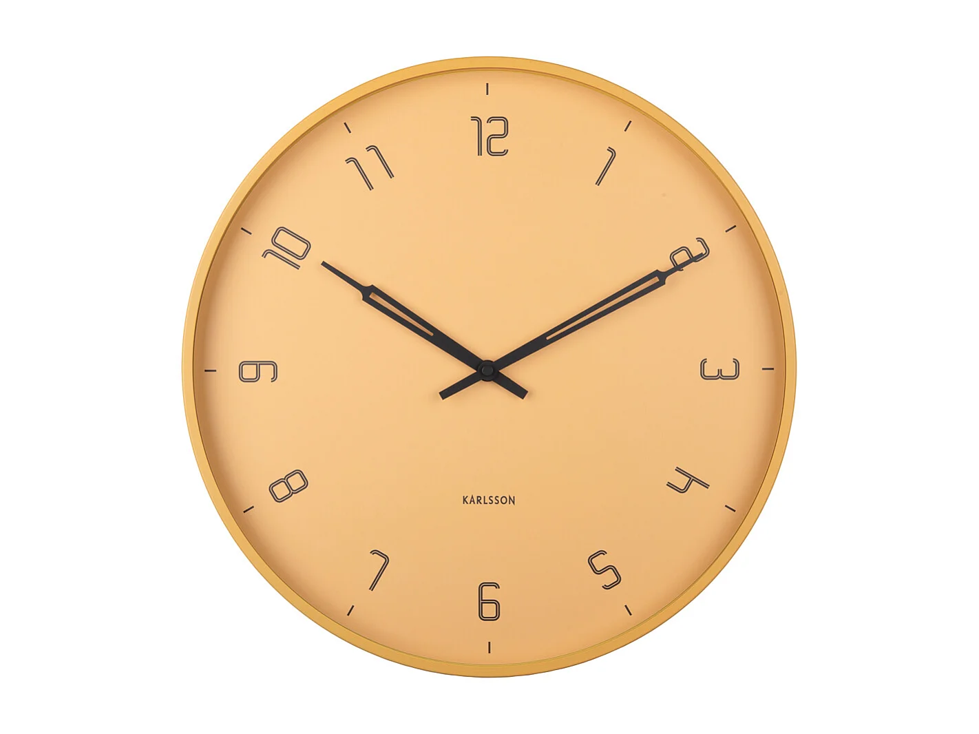 Horloge murale Stark - Marron miel - Ø40cm