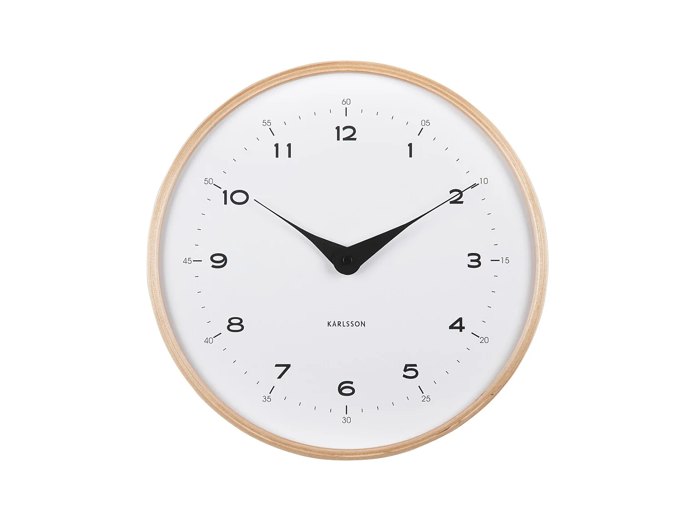 Reloj de pared Osado Dome - Blanco - Ø30cm