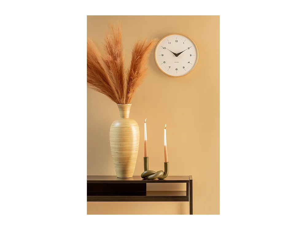 Reloj de pared Osado Dome - Blanco - Ø30cm