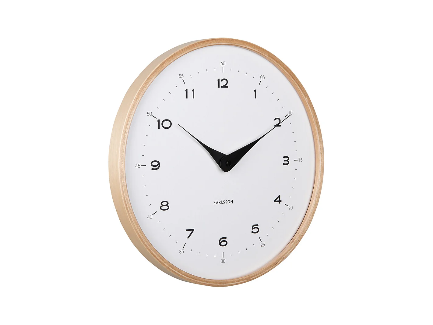 Horloge murale Osado Dome - Blanc - Ø30cm