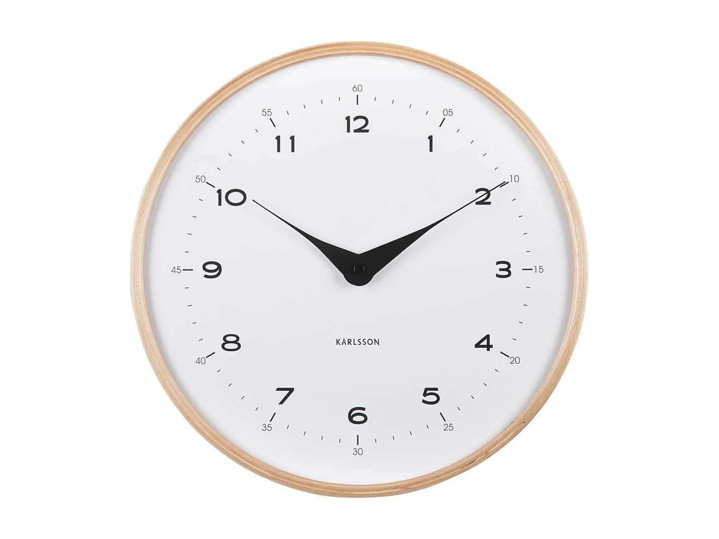 Horloge murale Osado Dome - Blanc - Ø30cm