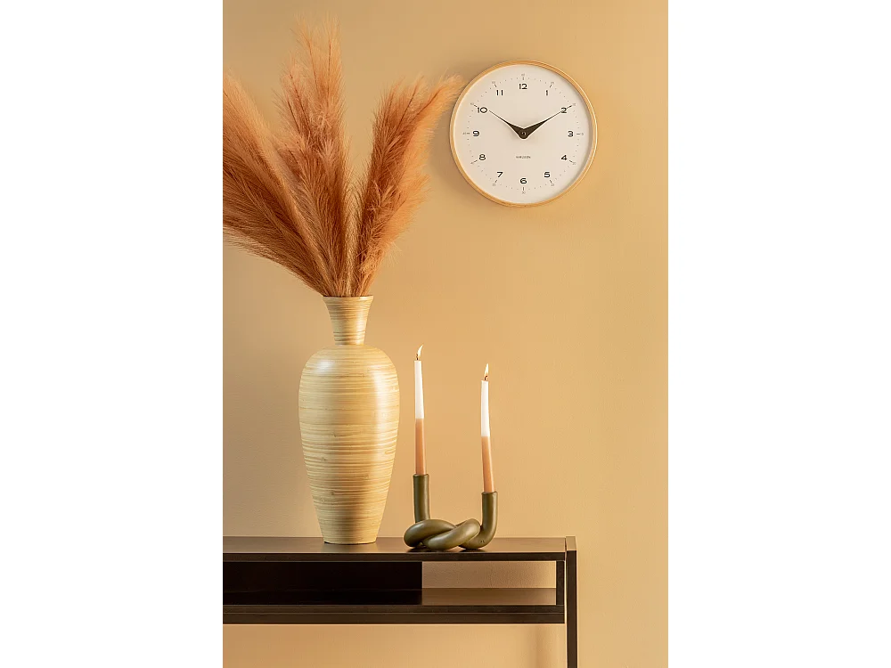 Horloge murale Osado Dome - Blanc - Ø30cm