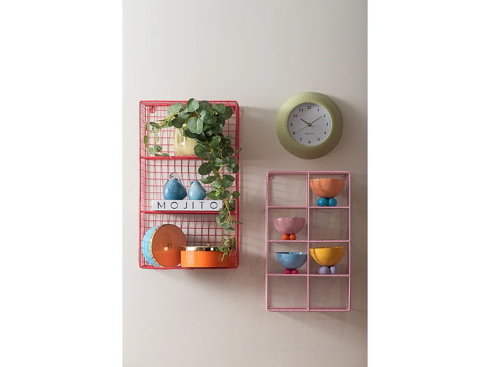 Horloge murale Tender Rib - Vert thé - Ø25cm