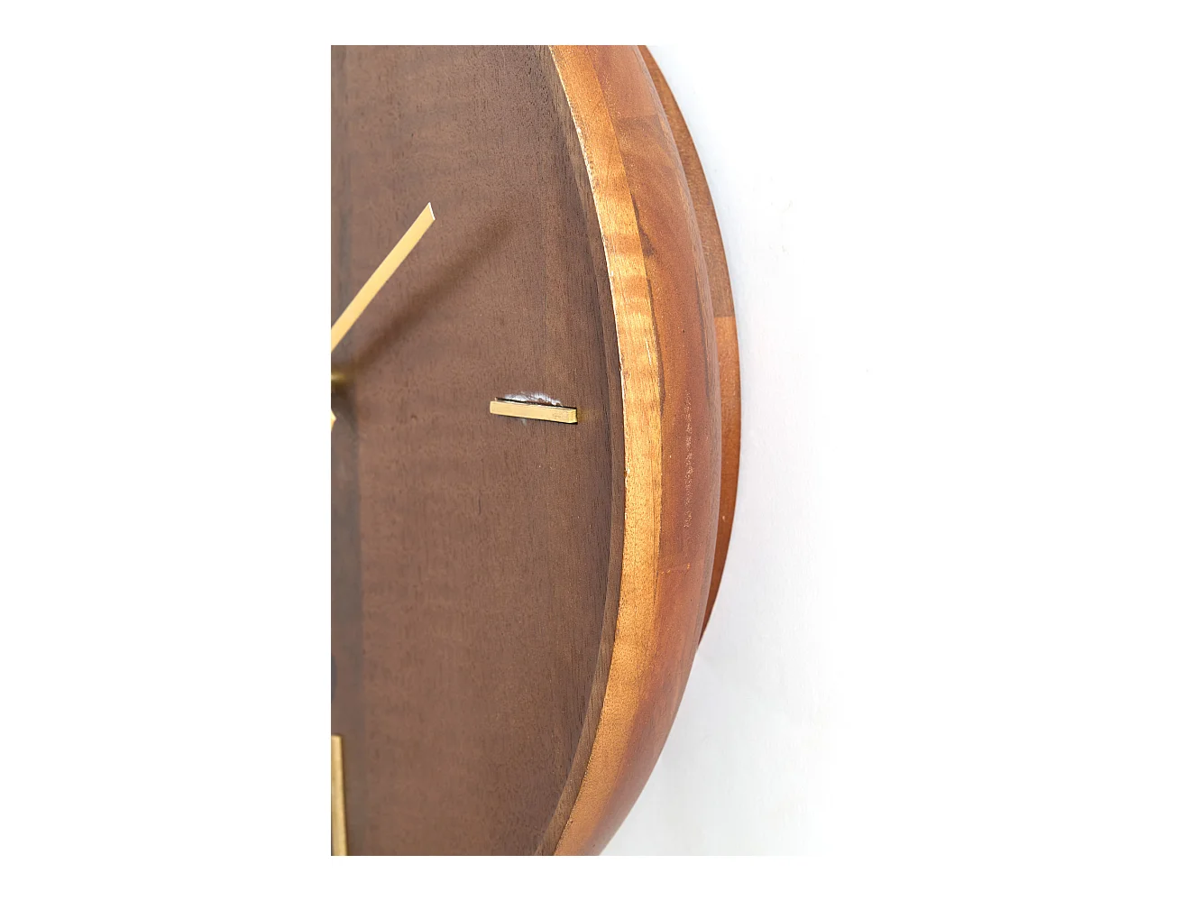 Klok VETI - 56x8x56cm - Bruin