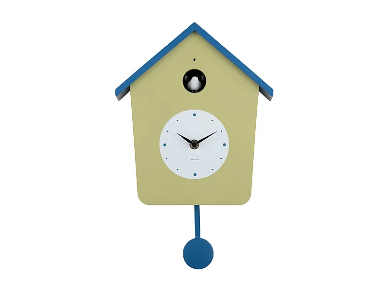 Wanduhr Cuckoo Light - Teegrün & klassisch blau