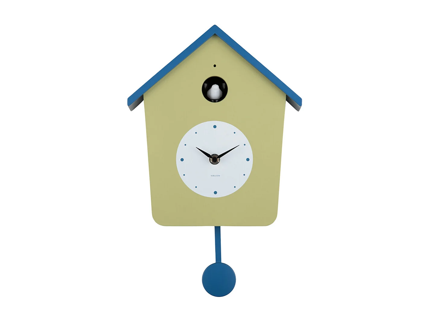 Wandklok Cuckoo Light - Tea green &amp; classic blue