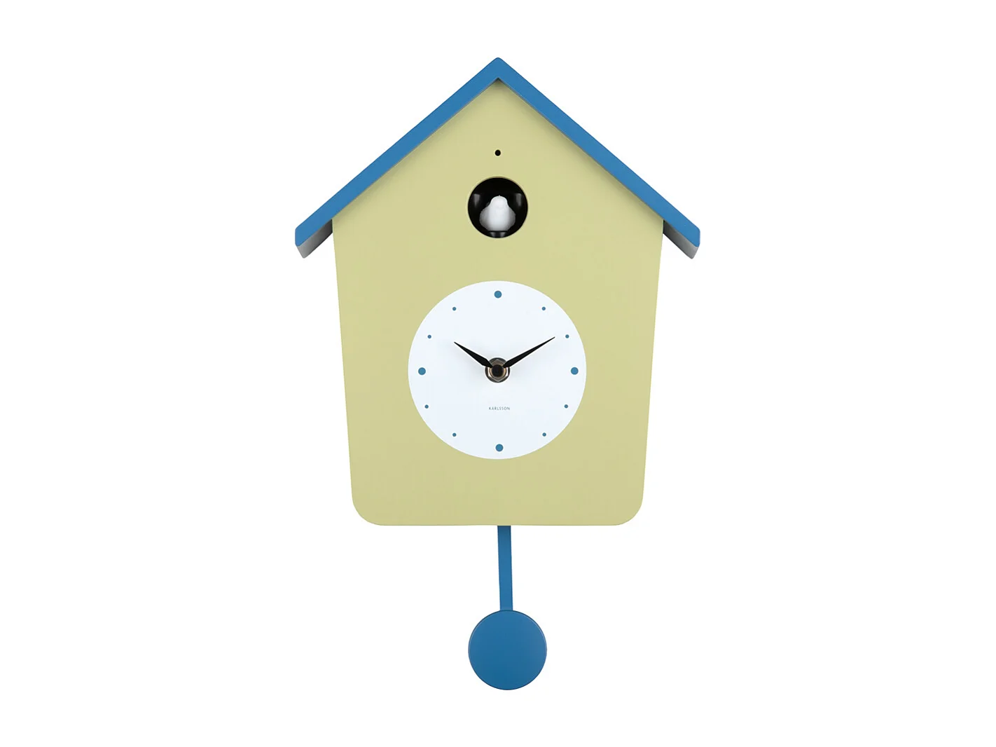 Wandklok Cuckoo Light - Tea green &amp; classic blue