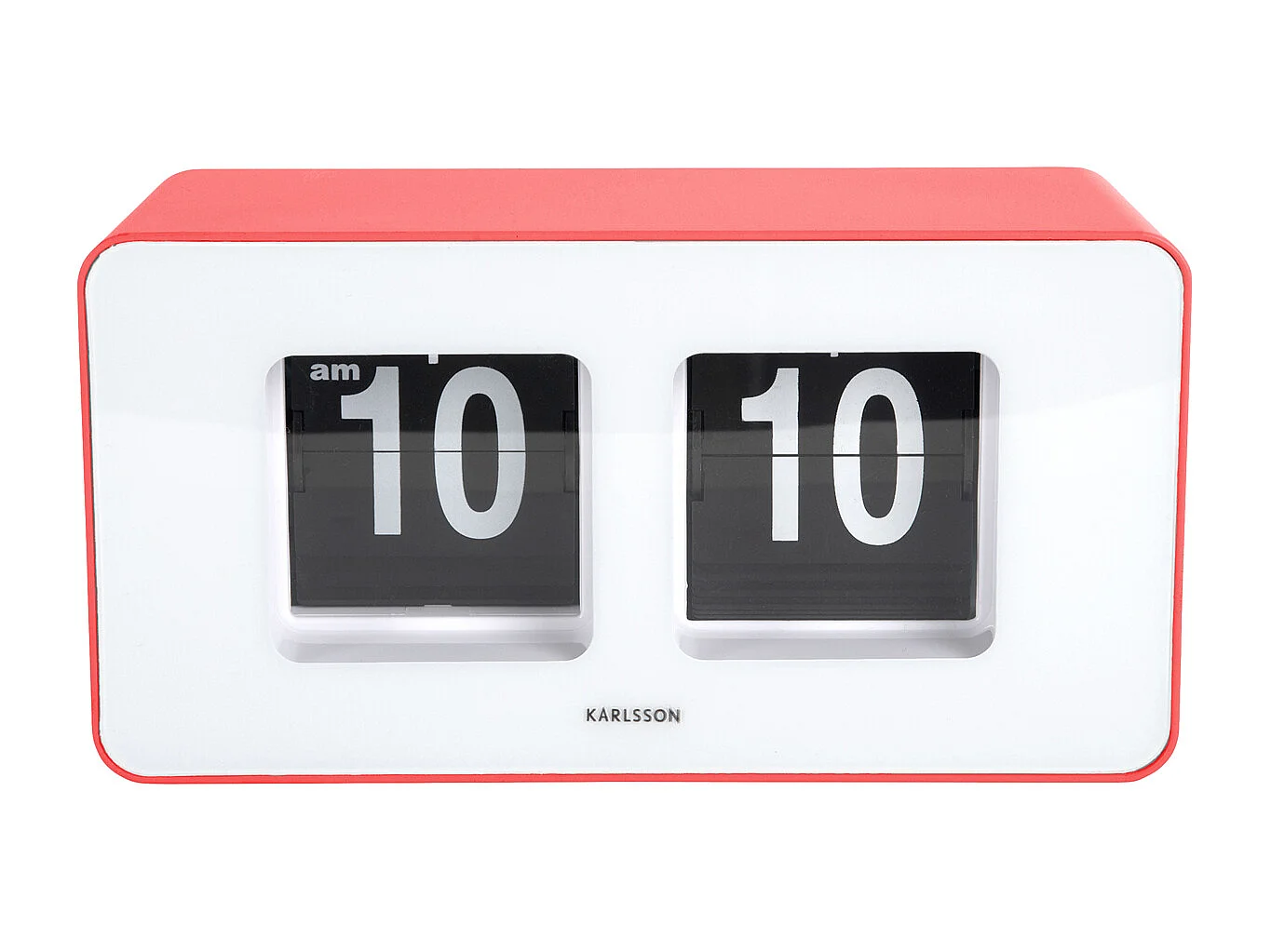 Horloge murale/de table Funky Flip - Rouge écarlate