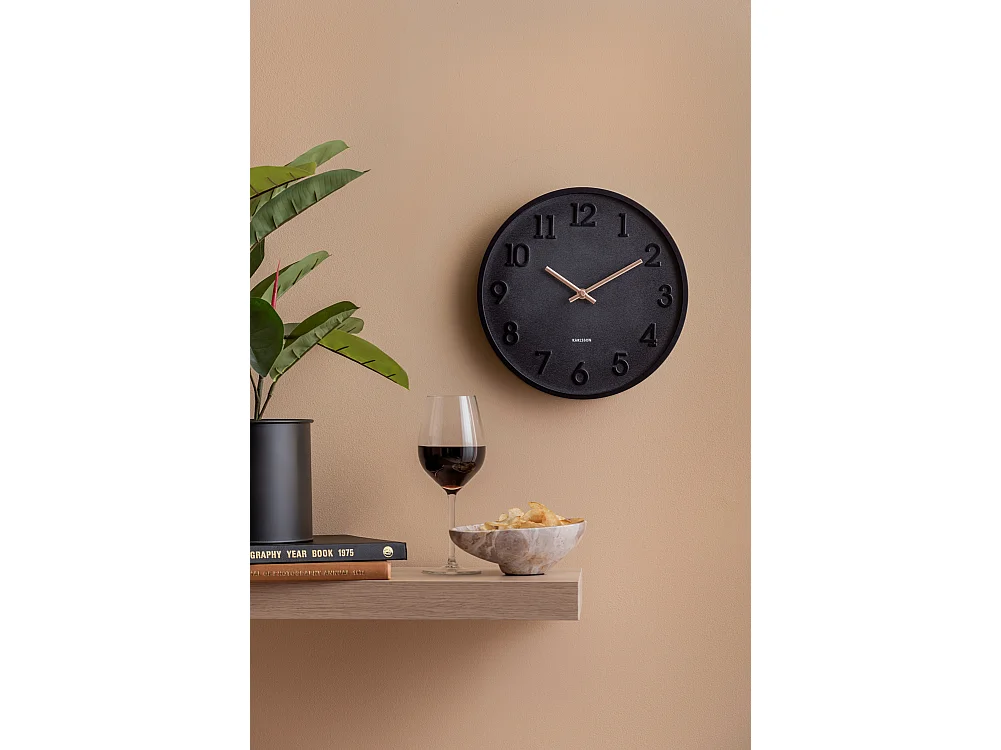 Horloge murale Calma - Noir