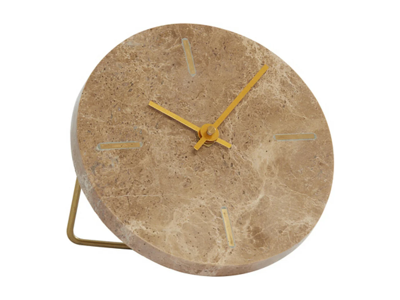 Uhr MORENO - 15x14,5x13cm - Braun