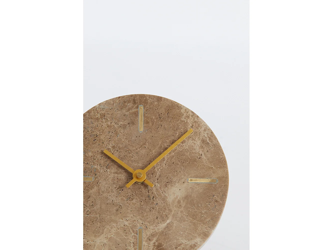 Uhr MORENO - 15x14,5x13cm - Braun