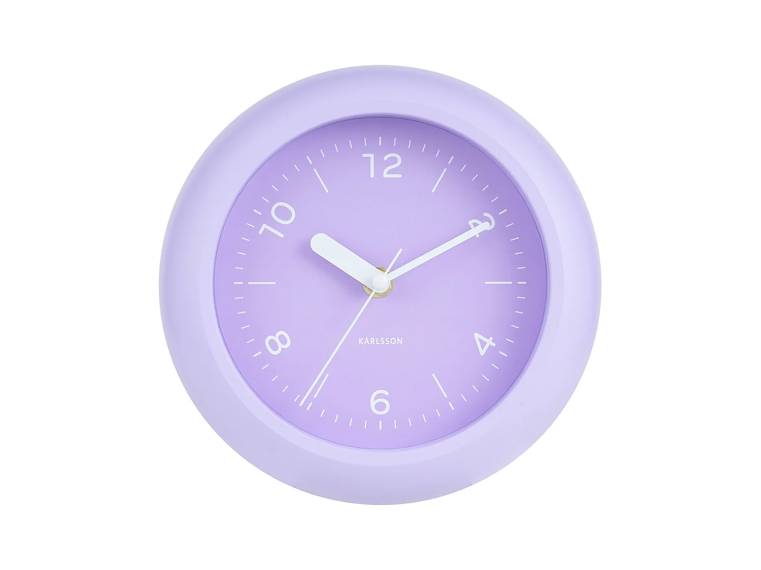 Horloge murale Slope - Violet doux - Ø20cm
