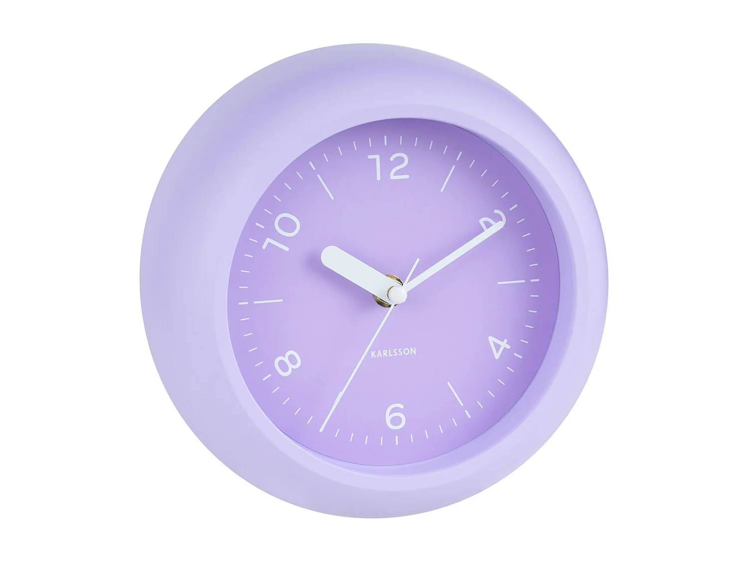 Reloj de pared Slope - Morado suave - Ø20cm