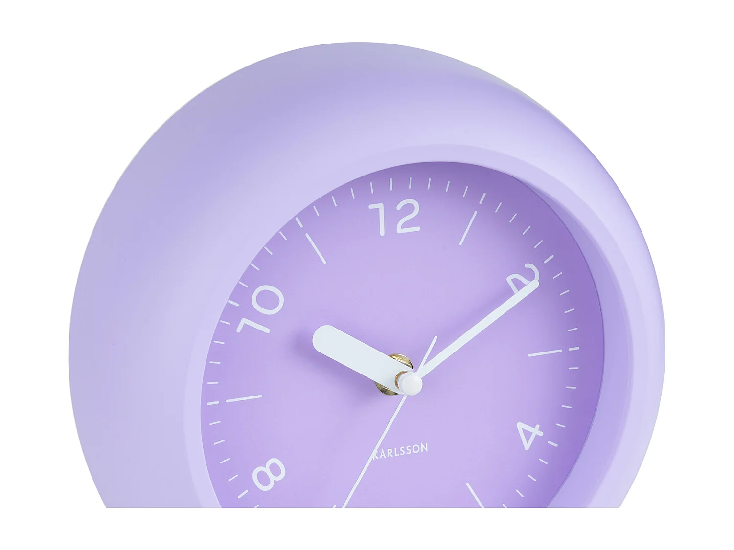 Reloj de pared Slope - Morado suave - Ø20cm