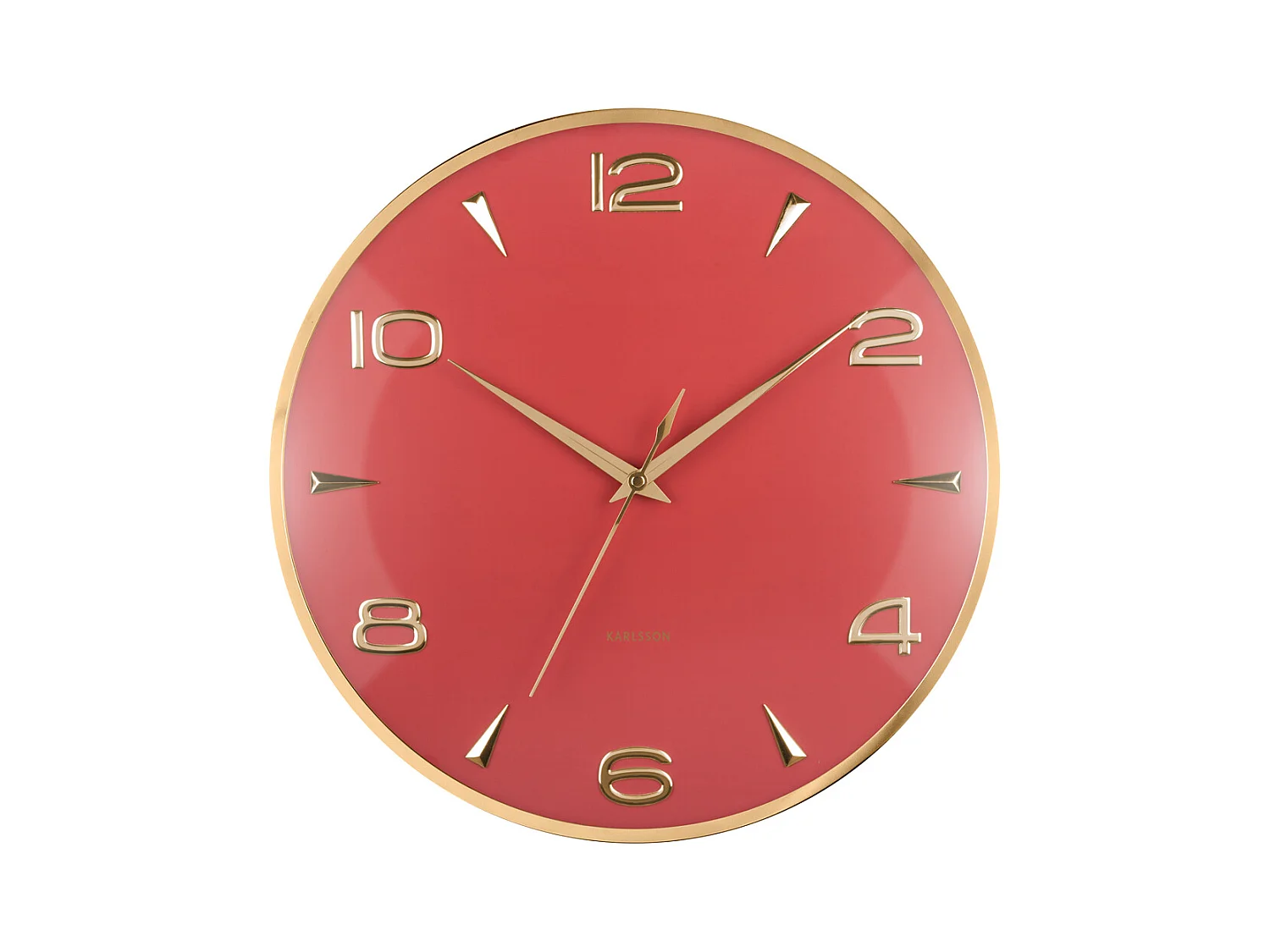 Horloge murale Sienna Glow - Ocre rouge - Ø40,6 cm