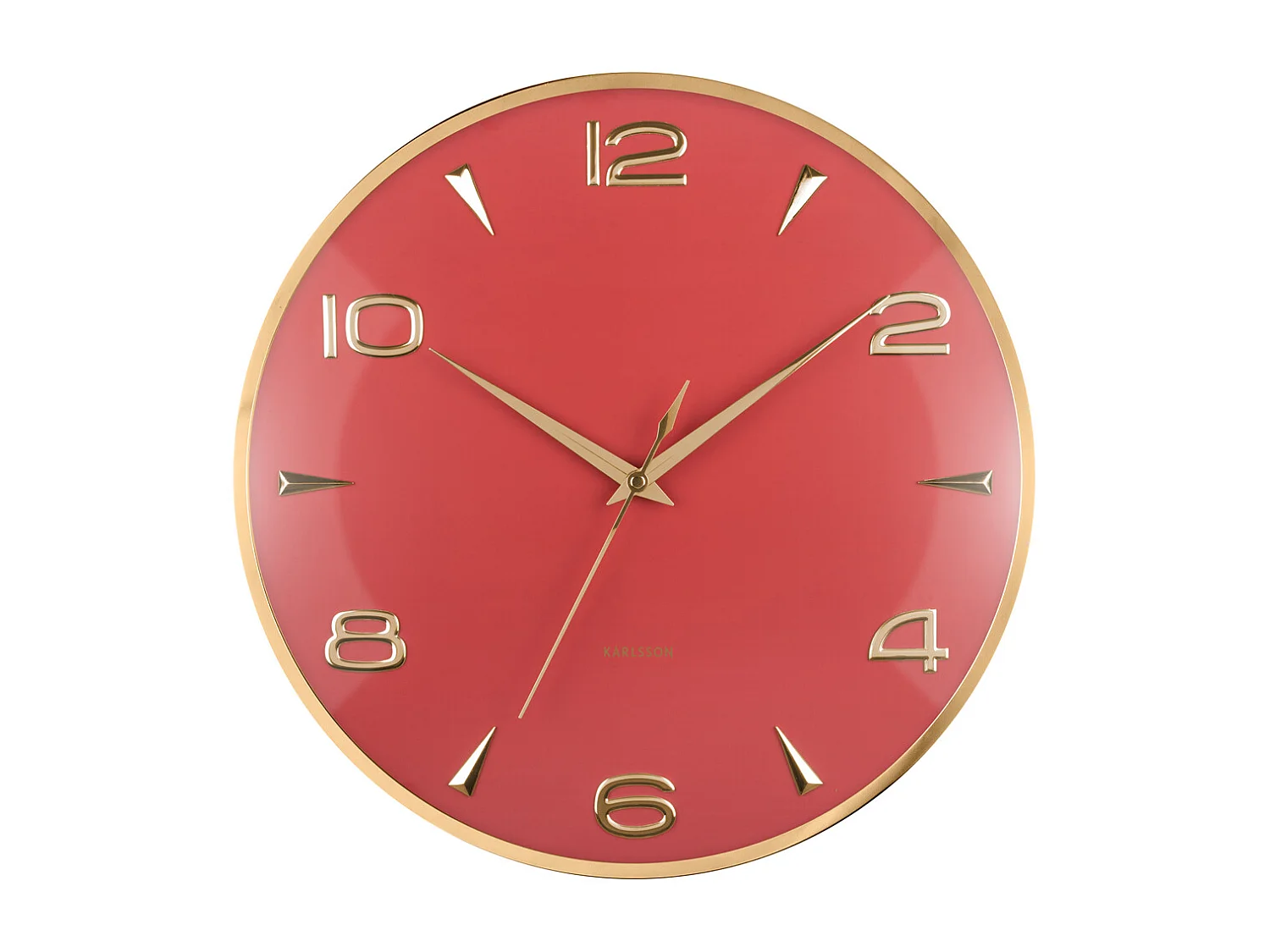 Horloge murale Sienna Glow - Ocre rouge - Ø40,6 cm