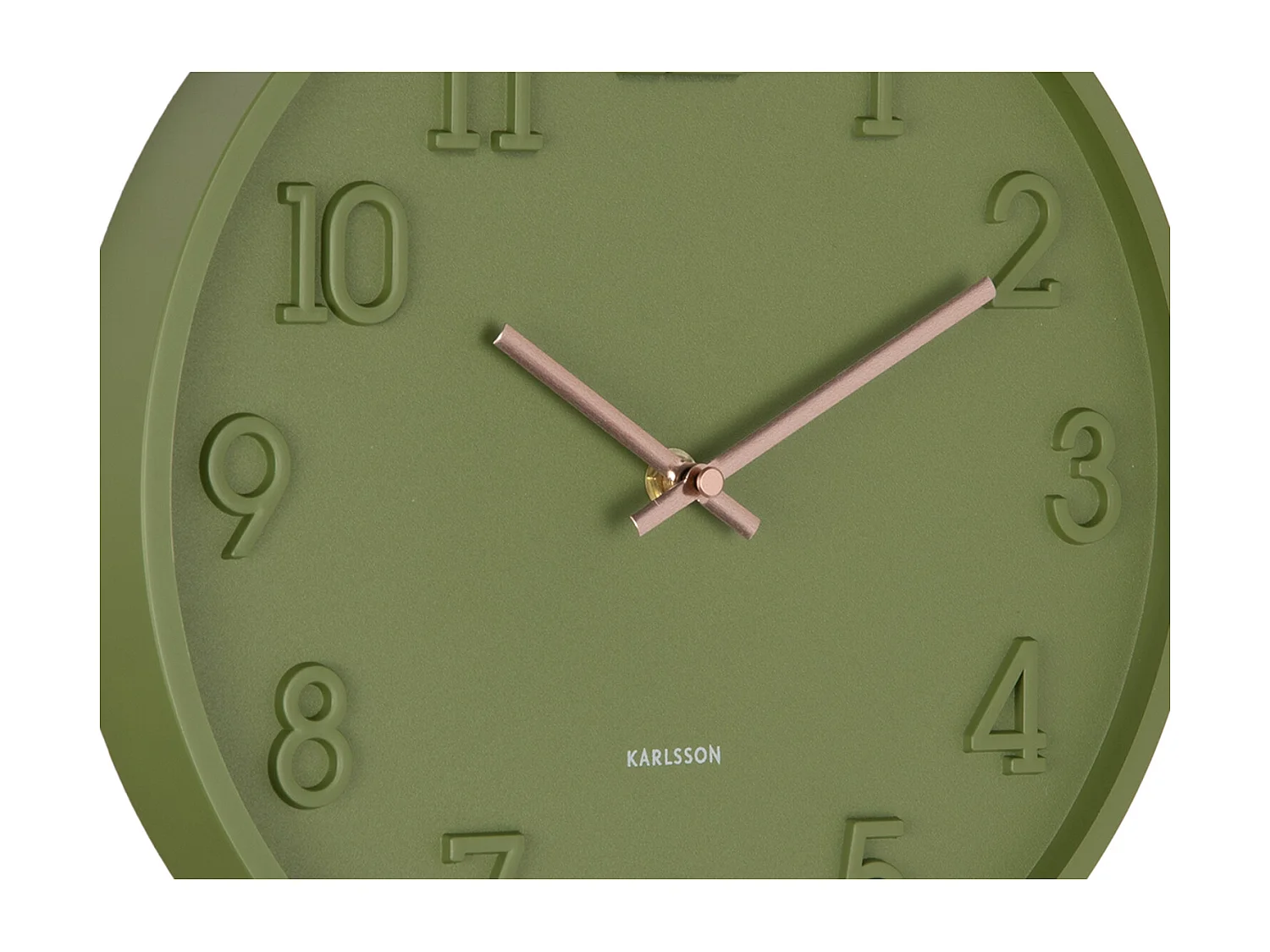 Horloge murale Calma - Vert armée