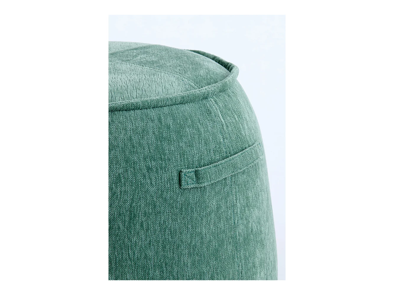 Pouf SIBIU - Ø50x40cm - Vert