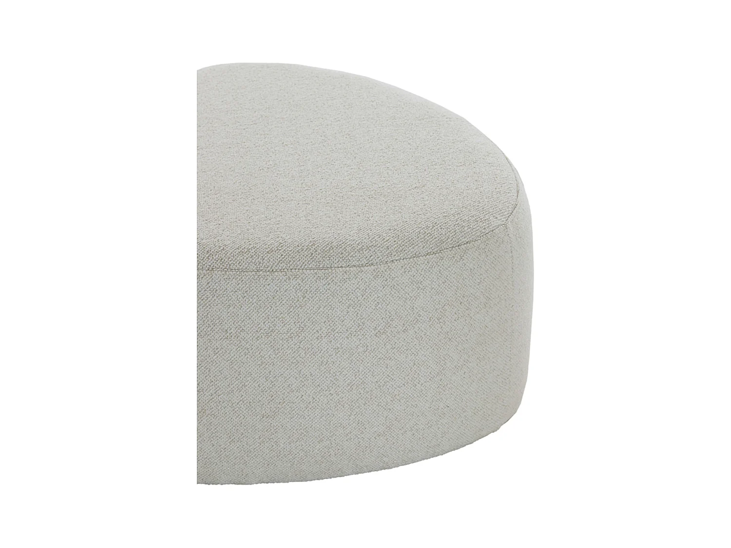 Pouf LIBERIA - Ø80x35cm - Marron