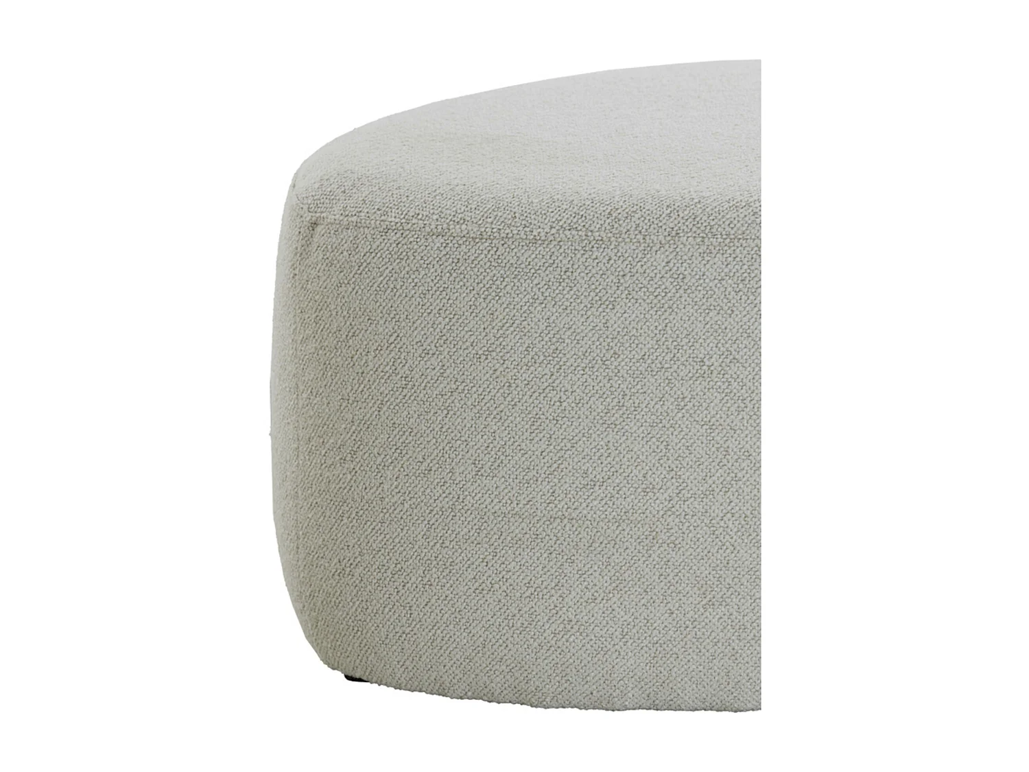 Pouf LIBERIA - Ø80x35cm - Marron