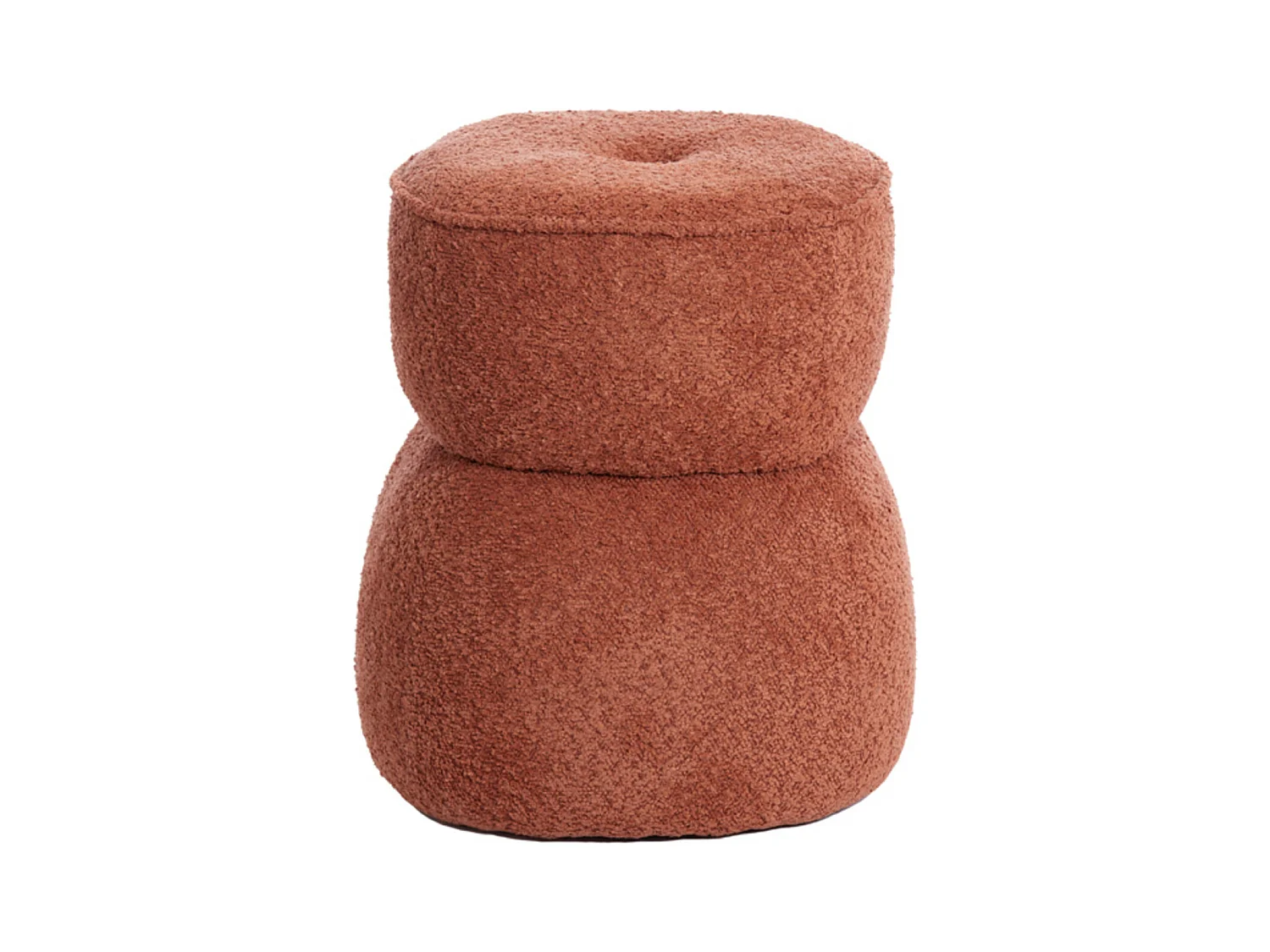 Pouf LEYLA - Ø40x46cm - Orange