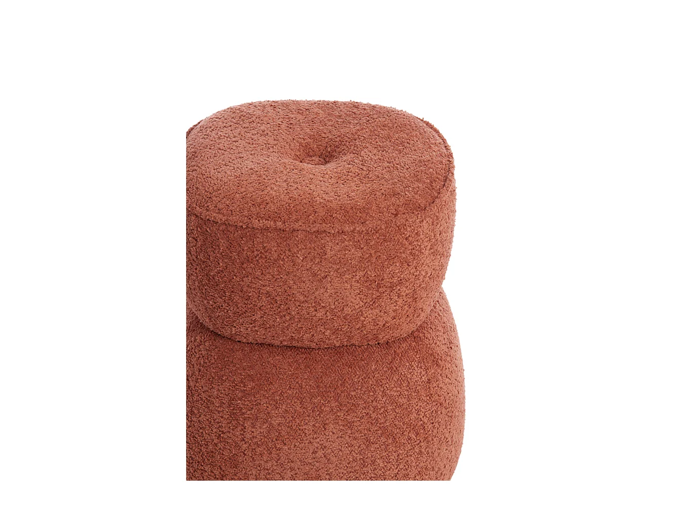 Pouf LEYLA - Ø40x46cm - Orange