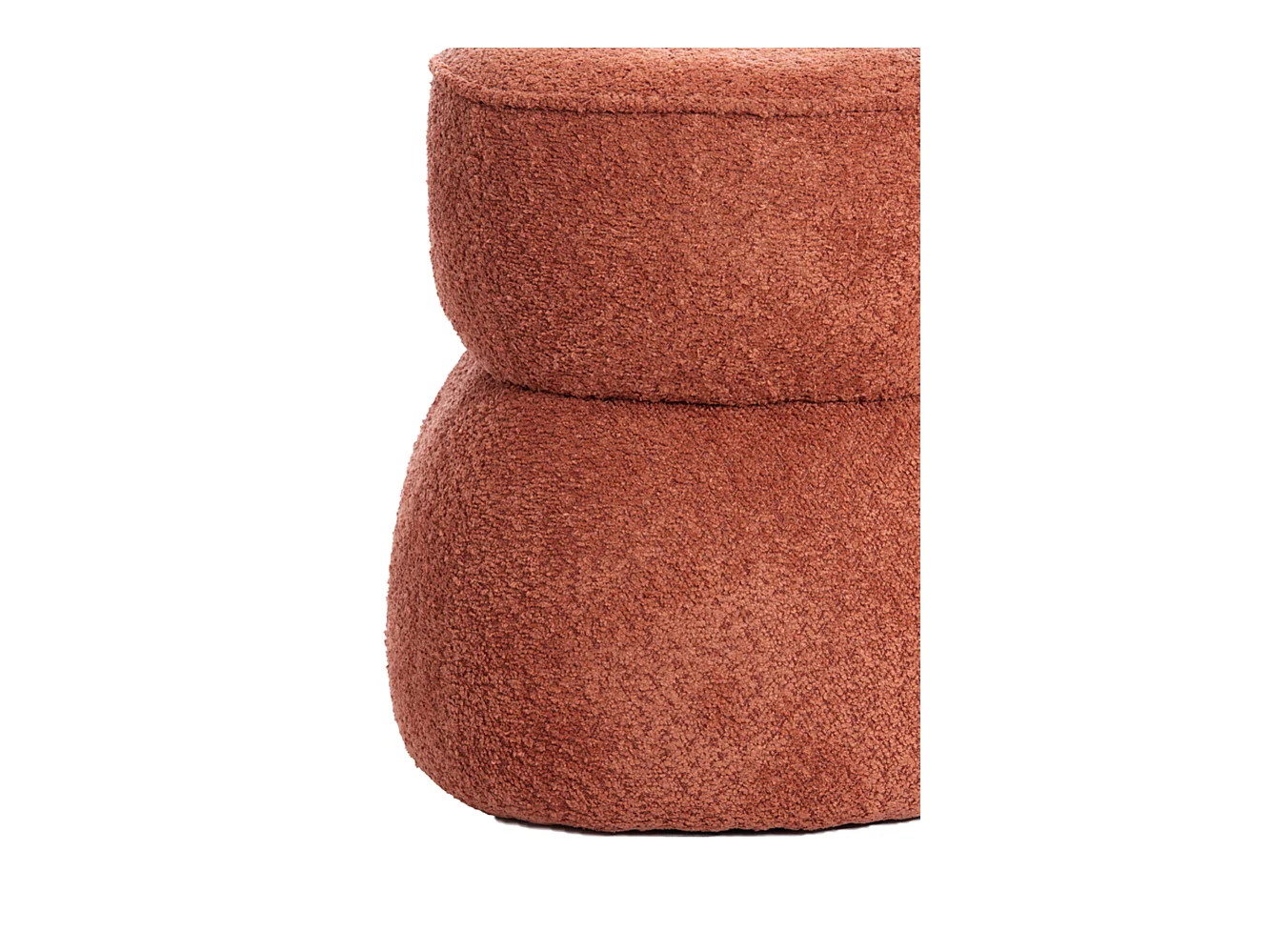 Pouf LEYLA - Ø40x46cm - Orange